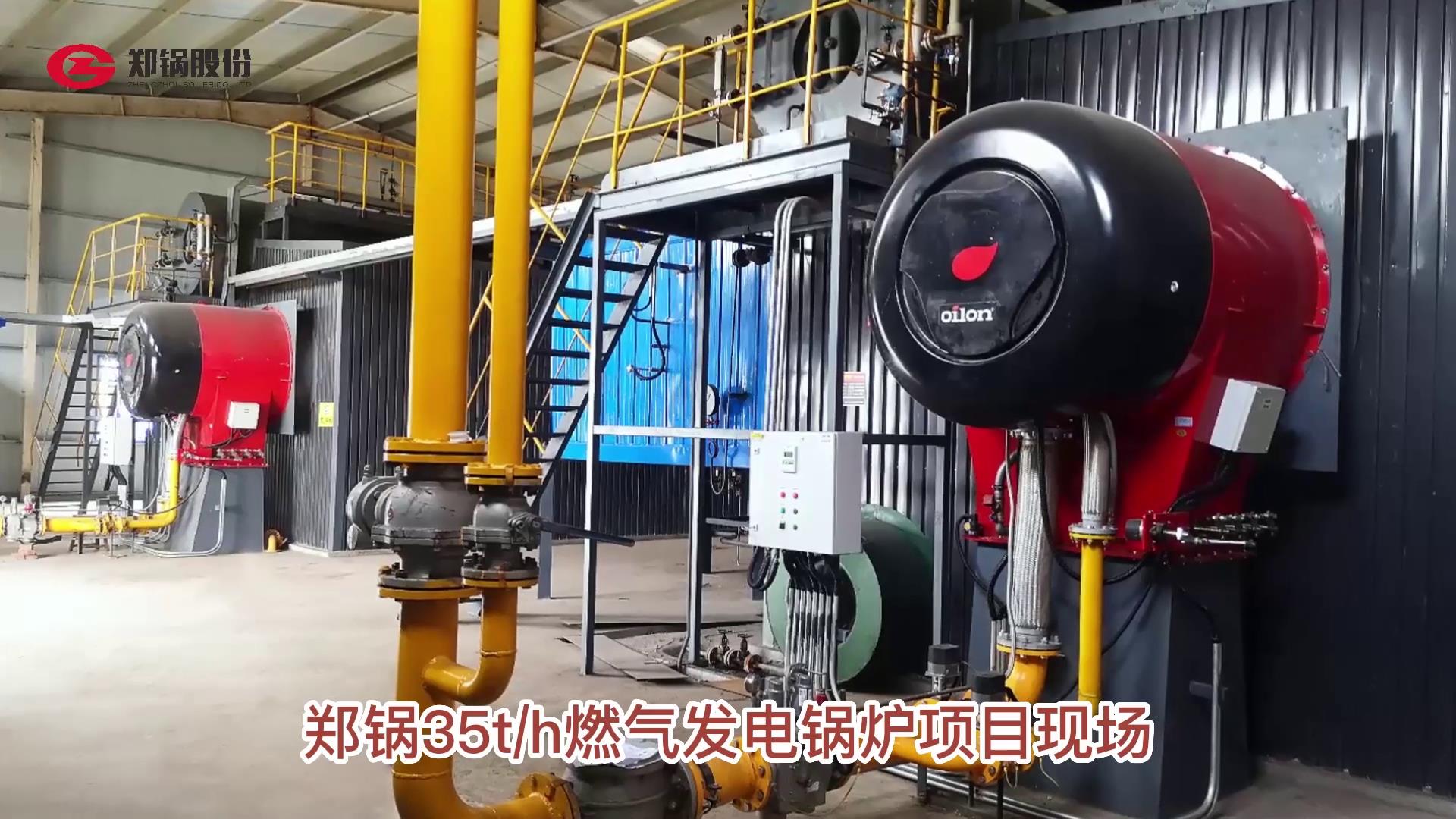 尊龙集团35吨燃气发电锅炉