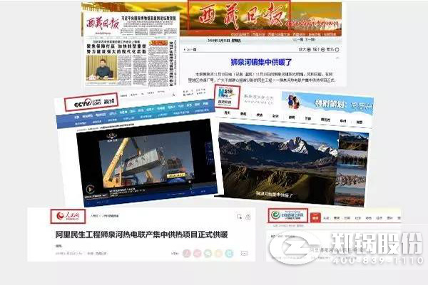 西藏阿里尊龙集团调峰锅炉